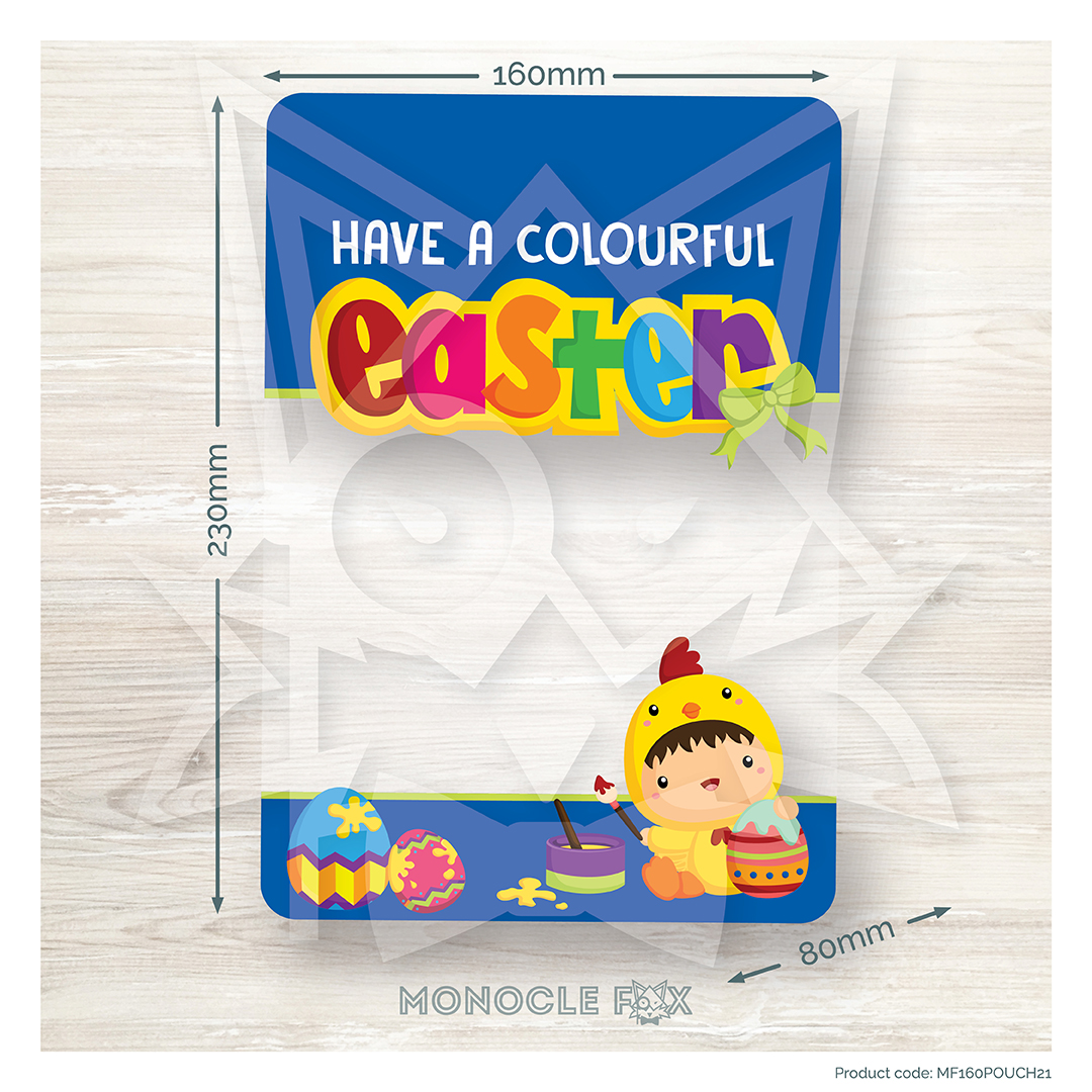 Have a colourful easter standup pouch